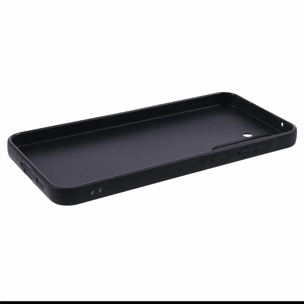 For Samsung Galaxy A55 5G Case Precise Cutouts Anti-scratch TPU Protective Back Cover - Black - 5