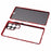 For Samsung Galaxy S23 Ultra Anti Peeping Case Tempered Glass Magnetic Adsorption Metal Frame Phone Cover - Red - 4