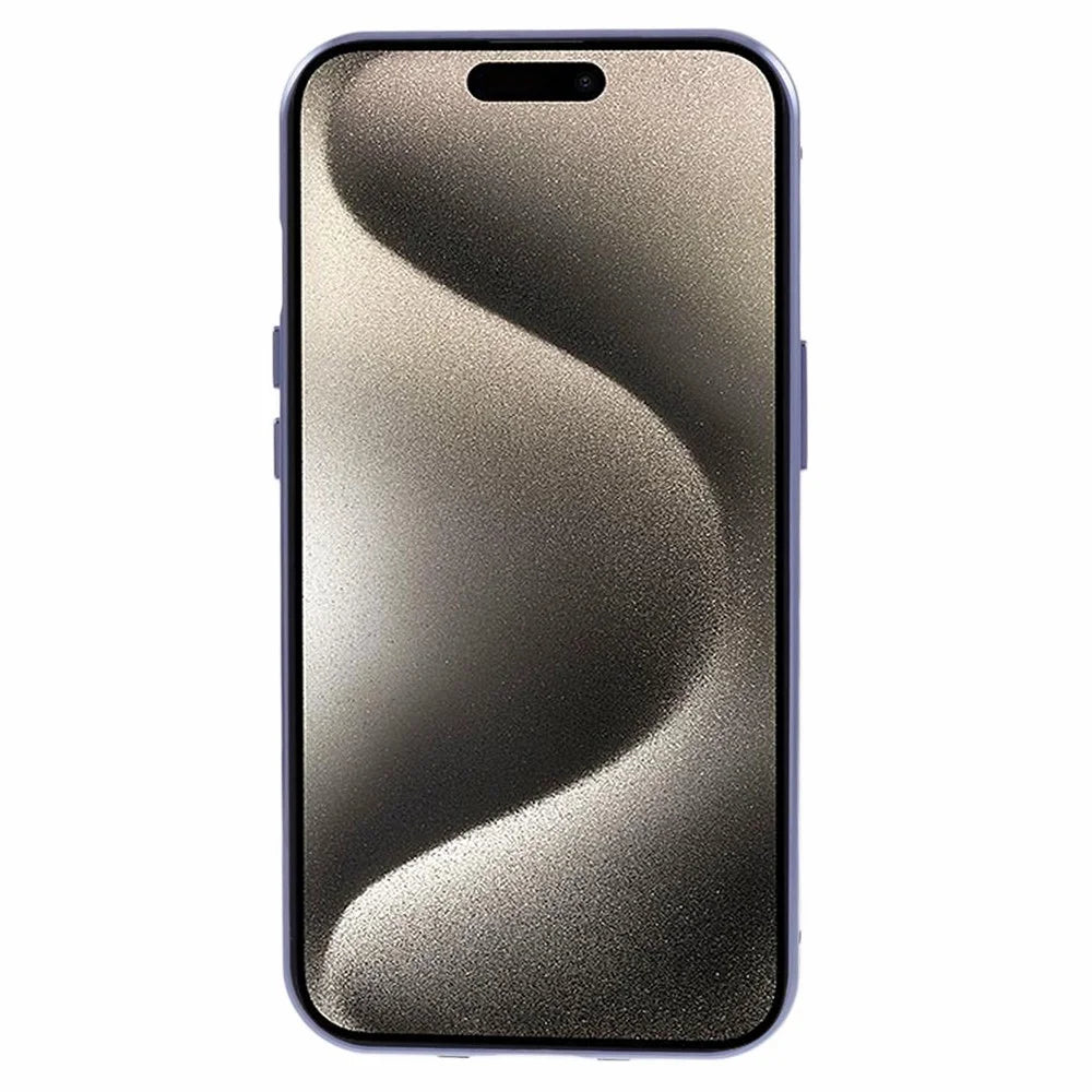 Magnetic Case for iPhone 15 Double-Sided Clear Tempered Glass Phone Cover - Blue - 3