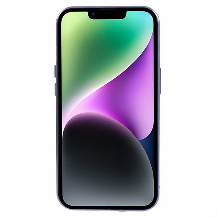 For iPhone 14 Magnetic Adsorption Phone Case Double Sided Tempered Glass Cover Full Coverage - Blue - 3