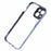 For iPhone 14 Magnetic Adsorption Phone Case Double Sided Tempered Glass Cover Full Coverage - Blue - 6