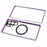 For Samsung Galaxy S22 Ultra 5G Double Sided Clear Case Tempered Glass Phone Cover Magnetic Adsorption - Purple - 6