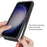 For Samsung Galaxy S24 Case Scratch-proof PC+TPU Smart Phone Back Cover with Screen Protector - Red - 2