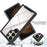 For Samsung Galaxy S24 Ultra Case with PET Screen Film PC+TPU Drop-resistant Phone Protector - Black - 4