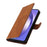 For Samsung Galaxy A55 5G Phone Case Wallet Leather Stand Cover - Brown - 5