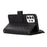 For Samsung Galaxy A73 5G Cell Phone Case Anti-drop 9 Card Slots Wallet Cover with Wrist Strap - Black - 4