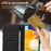 For Samsung Galaxy A73 5G Cell Phone Case Anti-drop 9 Card Slots Wallet Cover with Wrist Strap - Black - 6