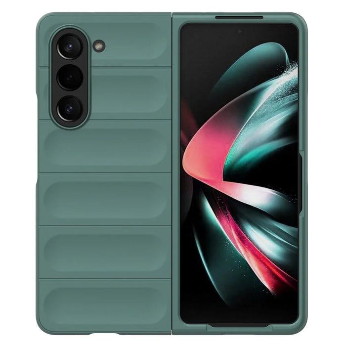 For Samsung Galaxy Z Fold5 5G Phone Case Shockproof Hard PC Back Cover - Green - 2