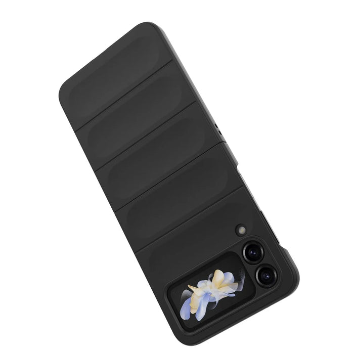 For Samsung Galaxy Z Flip4 5G Phone Case Hard PC Drop Protection Back Cover - Black - 5