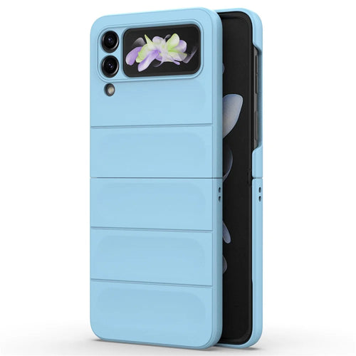For Samsung Galaxy Z Flip3 5G Phone Case Hard PC Rugged Protection Cover - Baby Blue - 1
