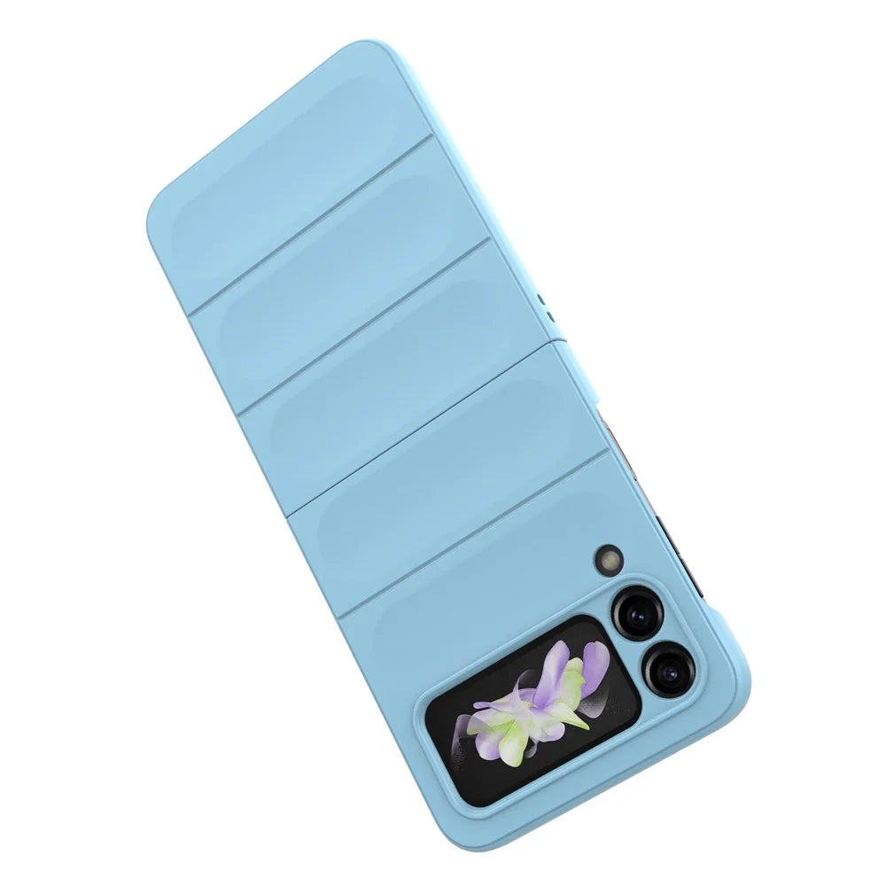 For Samsung Galaxy Z Flip3 5G Phone Case Hard PC Rugged Protection Cover - Baby Blue - 5