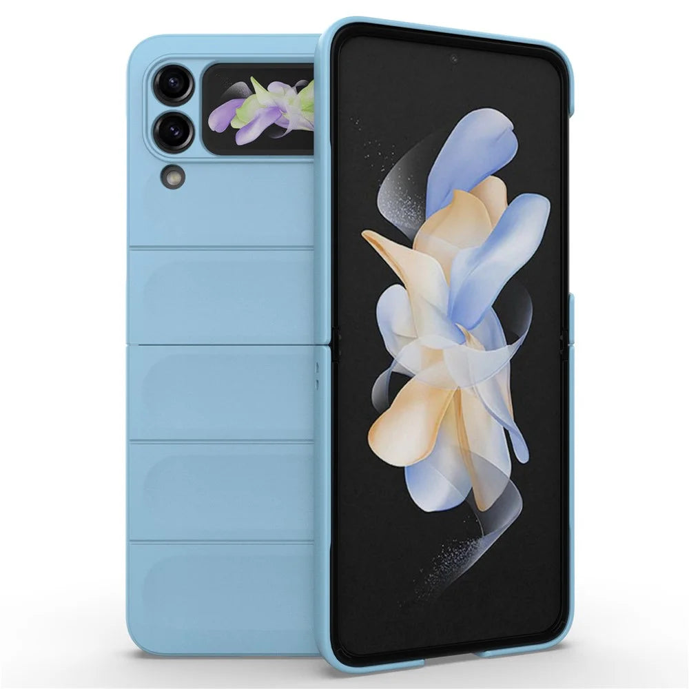 For Samsung Galaxy Z Flip3 5G Phone Case Hard PC Rugged Protection Cover - Baby Blue - 6