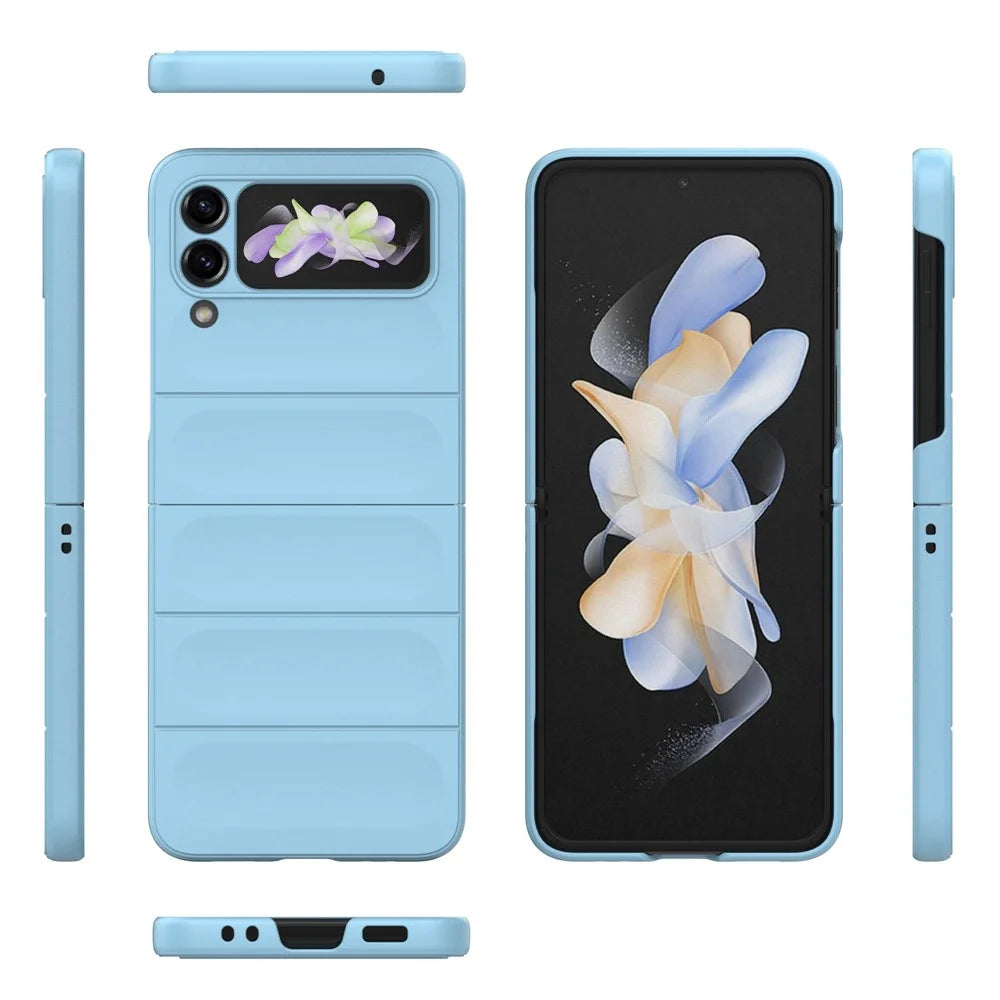 For Samsung Galaxy Z Flip3 5G Phone Case Hard PC Rugged Protection Cover - Baby Blue - 7