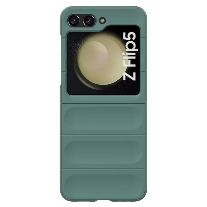 For Samsung Galaxy Z Flip5 5G Case Shockproof Rugged Phone Cover - Green - 2