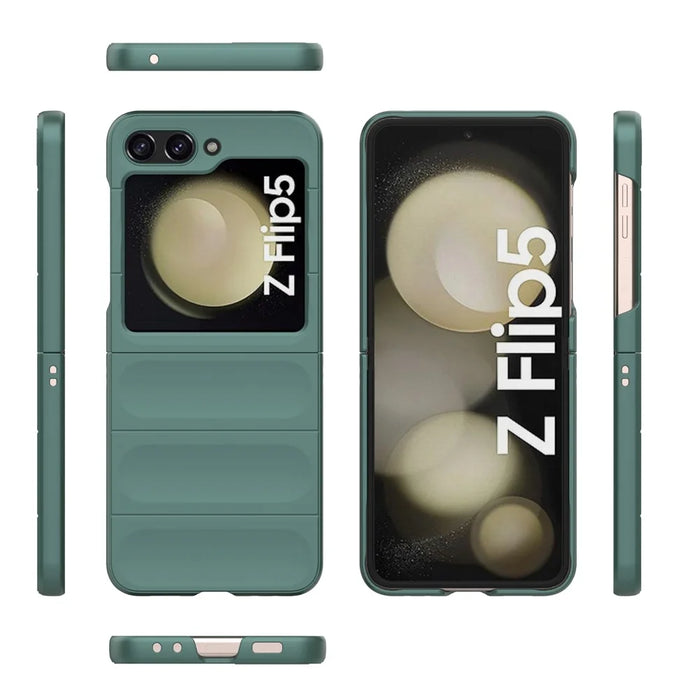 For Samsung Galaxy Z Flip5 5G Case Shockproof Rugged Phone Cover - Green - 7