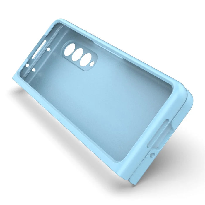 For Samsung Galaxy Z Fold3 5G Hard PC Phone Case Anti Scratch Protection Folding Cover - Baby Blue - 3