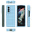 For Samsung Galaxy Z Fold3 5G Hard PC Phone Case Anti Scratch Protection Folding Cover - Baby Blue - 7