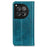 For OnePlus 12 5G Phone Cover Litchi Texture Magnetic Split Leather Wallet Case - Green - 7