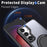 For Samsung Galaxy S24 Phone Case Ring Kickstand Magnetic Phone Cover - Black - 5