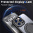 For iPhone 15 Pro Max Magnetic Case Hidden Gear Ring Kickstand Phone Cover - Black - 5