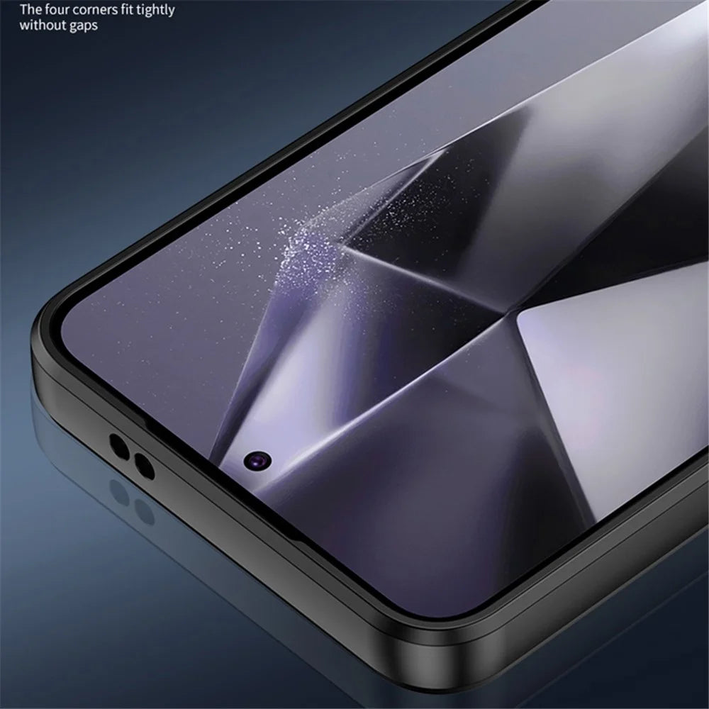 For Samsung Galaxy S24 Ultra Case TPU + Aluminium Alloy Heat Dissipation Scratch-resistant Phone Cover - Black - 5