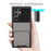 For Samsung Galaxy S24 Ultra Flip Card Holder Phone Case TPU+PC Cover - Grey - 3