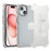 For iPhone 15 Matte Phone Cover Slide Holster Cover Belt Clip Kickstand - Transparent Black - 1