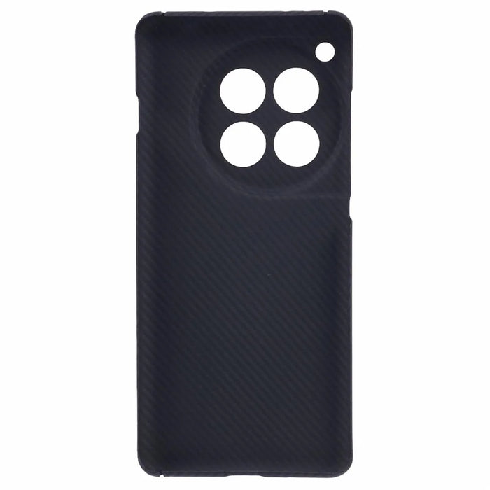For OnePlus 12 5G Cell Phone Case 600D Fine Texture Aramid Fiber Cover (Precise Lens Hole) - Black - 2