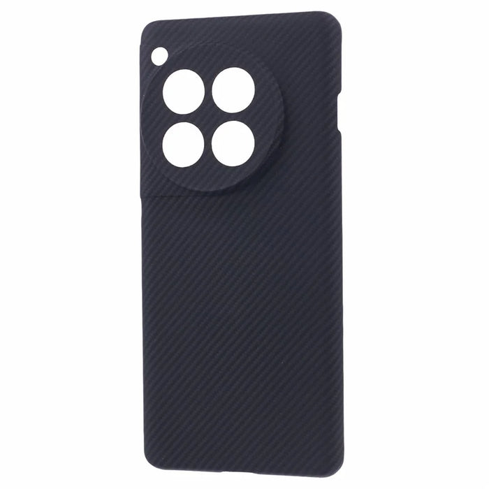 For OnePlus 12 5G Cell Phone Case 600D Fine Texture Aramid Fiber Cover (Precise Lens Hole) - Black - 3