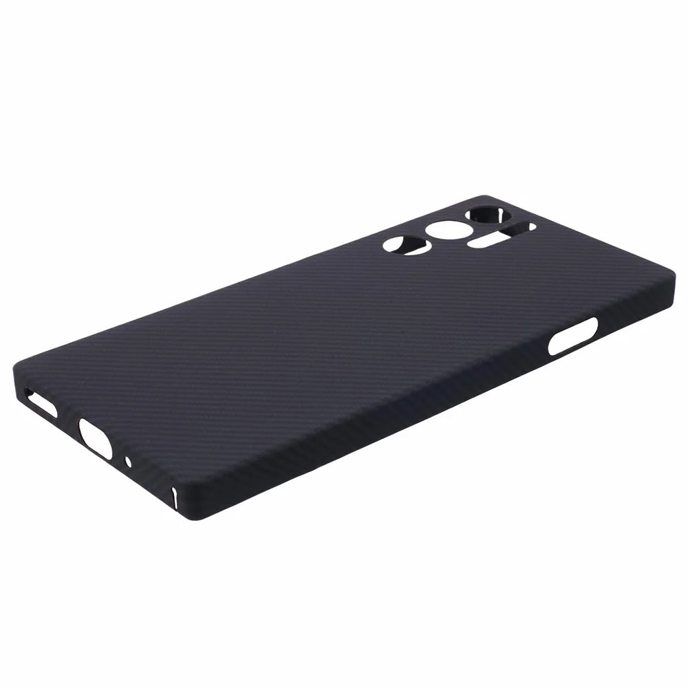 For ZTE nubia Red Magic 9 Pro 5G Case 600D Fine Texture Aramid Fiber Phone Cover (Precise Lens Hole) - Black - 4