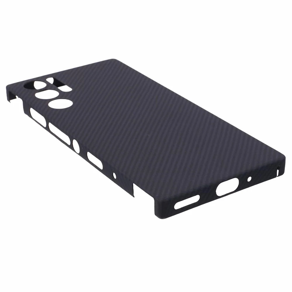 For ZTE nubia Red Magic 9 Pro 5G Case 600D Fine Texture Aramid Fiber Phone Cover (Precise Lens Hole) - Black - 5