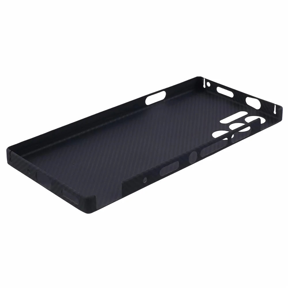 For ZTE nubia Red Magic 9 Pro 5G Case 600D Fine Texture Aramid Fiber Phone Cover (Precise Lens Hole) - Black - 6