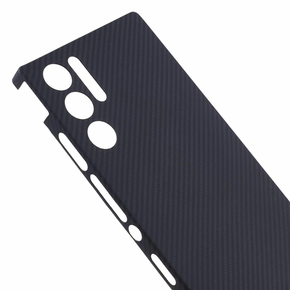 For ZTE nubia Red Magic 9 Pro 5G Case 600D Fine Texture Aramid Fiber Phone Cover (Precise Lens Hole) - Black - 7