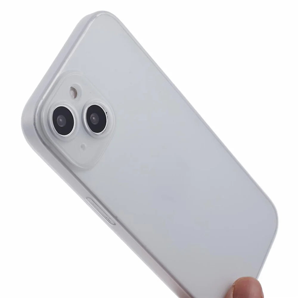 For iPhone 14 Hard PC Ultra-Thin Case Camera Protection Phone Cover - White - 6