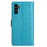 For Samsung Galaxy A35 5G Leather Case Wallet Phone Cover with Butterfly Pattern - Blue - 7