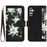For Samsung Galaxy A05s 4G Phone Case PU Leather Card Holder Flower Pattern - Black - 1