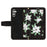 For Samsung Galaxy A05s 4G Phone Case PU Leather Card Holder Flower Pattern - Black - 5