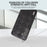 ABEEL For Samsung Galaxy S24 Grid Texture Phone Cover PU Leather Protective Back Case - Black - 3