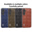 ABEEL For Samsung Galaxy S24 Grid Texture Phone Cover PU Leather Protective Back Case - Black - 6