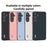 ABEEL For Samsung Galaxy S24 Phone Case Genuine Cow Leather Textured Protective Cover - Black - 6