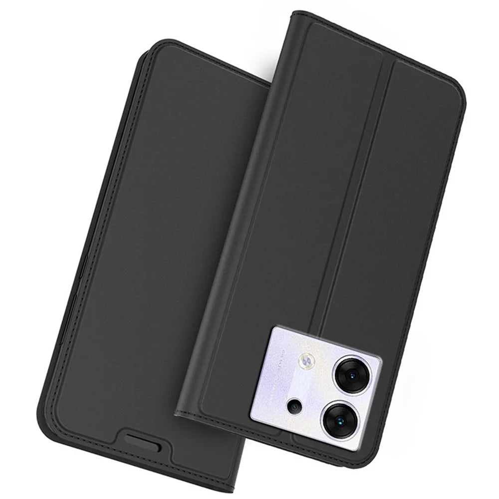 For Infinix Zero 30 5G   Phone Cases Card Slot PU Leather Cover - Black - 1