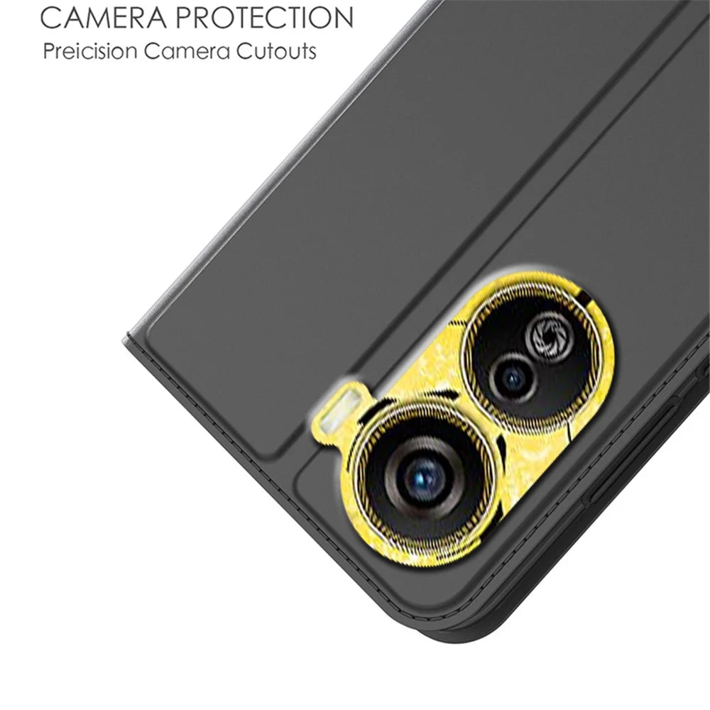 For ZTE nubia Neo 5G Case Card Slot PU Leather Protection Phone Cover - Black - 7