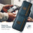 SUTENI H02 For iPhone 12 Pro 6.1 inch / 12 6.1 inch Waxy Texture Case Vertical Flip Card Slots Phone Protector - Blue - 4