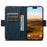 SUTENI J07 For iPhone 13 Pro Max 6.7 inch Leather Case Compatible with MagSafe Card Slots Phone Protector - Blue - 2