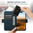 SUTENI J07 For iPhone 13 Pro Max 6.7 inch Leather Case Compatible with MagSafe Card Slots Phone Protector - Blue - 5