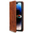 SUTENI For iPhone 15 Pro Case Anti-scratch PU Leather+TPU Cell Phone Wallet Cover - Khaki - 6