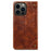 SUTENI For iPhone 15 Pro Case Anti-scratch PU Leather+TPU Cell Phone Wallet Cover - Khaki - 7