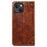 SUTENI For iPhone 15 Magnetic Case PU Leather+TPU Scratch-proof Stand Cell Phone Cover - Khaki - 7