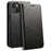 SUTENI for iPhone 15 Calf Texture Leather Case Wallet Magnetic Closure - Black - 1