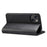 SUTENI for iPhone 15 Calf Texture Leather Case Wallet Magnetic Closure - Black - 3